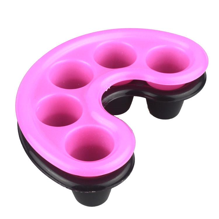 Nail Art 5-Finger Soak Bowl for Manicure, Cuticle Softening, Polish Removal & Callus Care