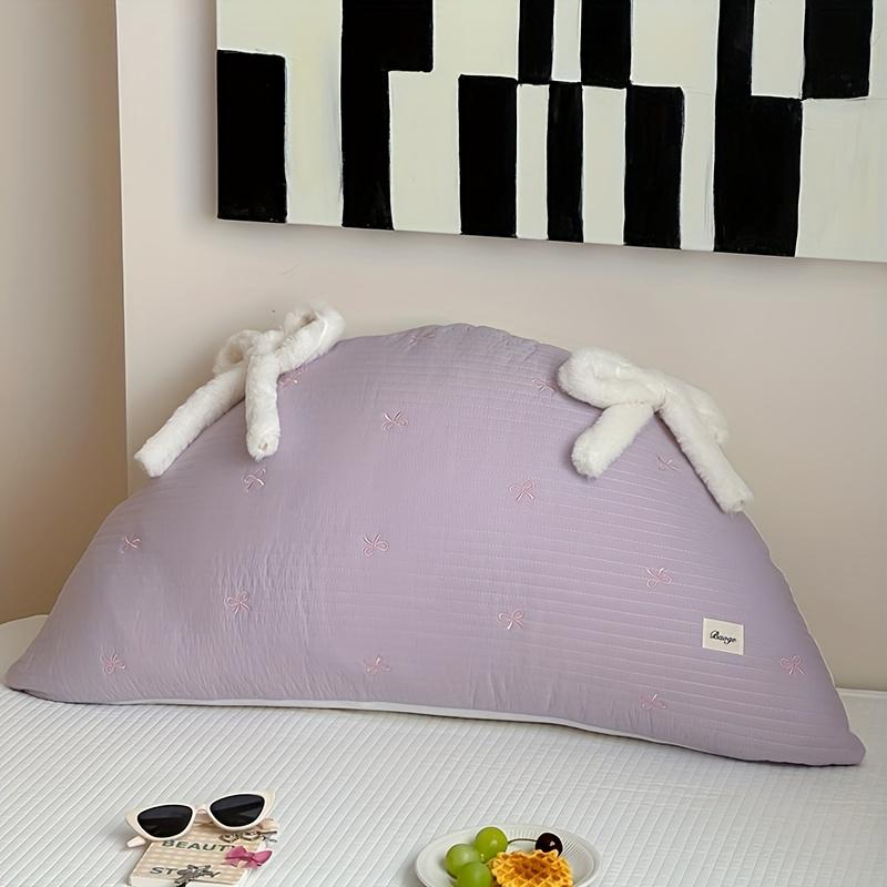 

1pc Soft Pink Bunny Ears Decorative Pillow Plush,Non Fluffy Fabric,Machine Washable,Durable Long Lasting,Perfect for Bedroom,Sofa Decor,Bunny Pillow 75x45cm