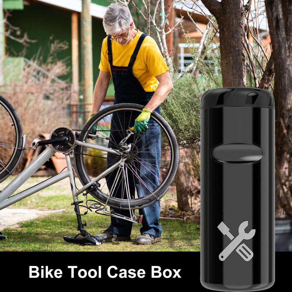 Cycling Bottle Cage Tool Storage Hard Road Bike Repair Tool Holder Bag Container Portable For Daily Outdoor Trips Riding Road