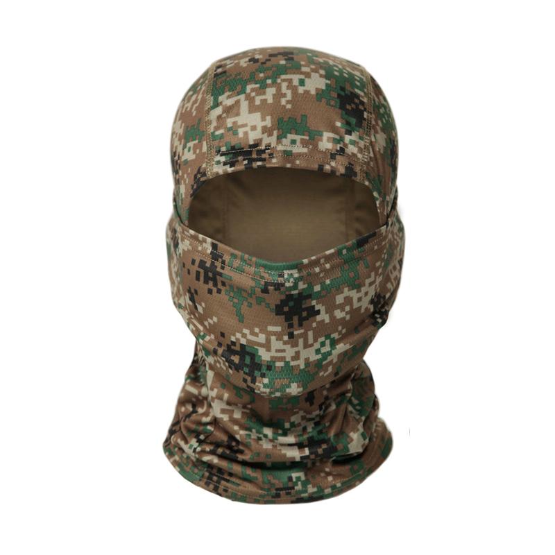Camouflage Sturmhaube Radfahren Vollgesichtsmaske Outdoor-Sportarten Jagd Wandern Skimaske Motorradhelm Innenmütze