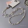 Mobile Phone Hanging Chain Crossbody Can Carry Women's Crystal Sparkling Diamond Ball Strap Chain Universal Phone Case