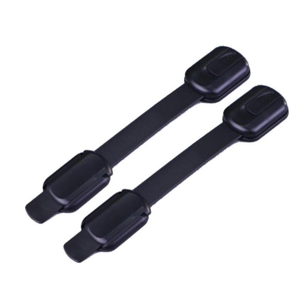 2Pcs Child Safety Strap Locks Baby Locks For Cabinets And Drawers Toilet Fridge,Adhesive Cabinet Drawer Door Latches-2 Style