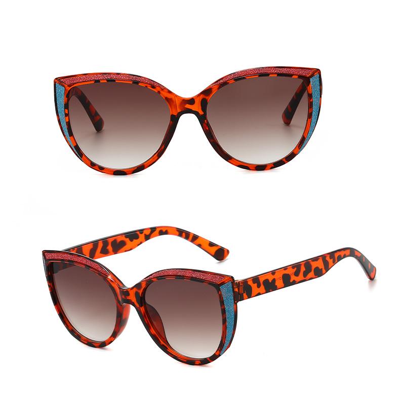 2026 New Cat Eye Large Frame Sunglasses, European American Ins Trendy Outdoor Retro Sun Glasses, UV Protection Eyewear for Daily Outfit