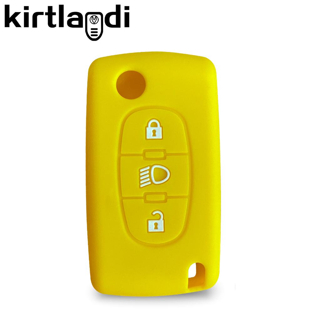 

Для Citroen C4 Выкидной Пульт Чехол для Ключа для Citroen C4 Cactus Grand Picasso C5 C8 3 КНОПКИ Автоаксессуары Брелок