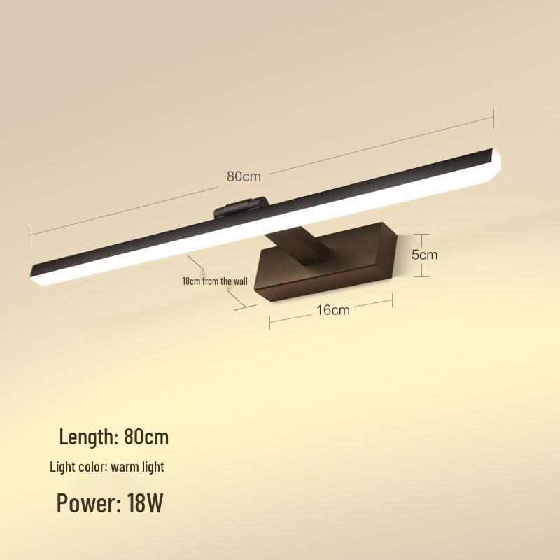 Nordic Punch-Free LED Vanity Light for Bathroom Mirror or Dressing Table