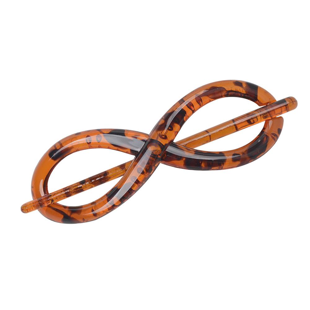 Resin Spray Painting Hairpins Girl Banana Barrettes Clip Style for Elegant Female Hair Clip 8 Shape Hair Accessories