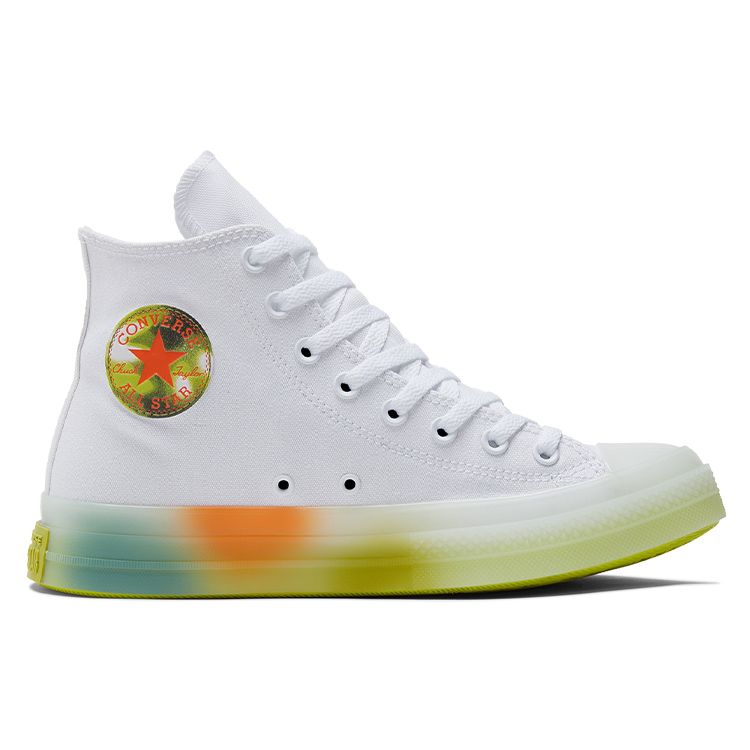 Converse Chuck Taylor All Star CX High Spray Paint - White Unisex Sneakers Orange A03462C