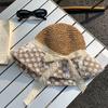 Crochet Bow Straw Hat Lace Beach Fisherman Hat Elegant Sunscreen Bucket Hat  Summer
