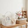 Handheld Storage Basket Woven Picnic Fruit Organizer Household Baby Gift Basket  For Home Decor