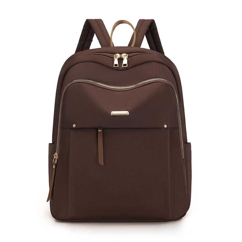 Schoolbag1011 Women's New Oxford Cloth Backpack Casual Anti-splashing Light Versatile Travel Bag Canvas Student School Bag