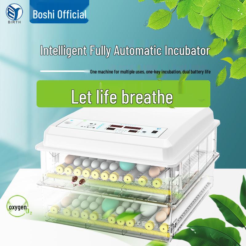 Automatic Mini Egg Incubator: Intelligent Temperature Control for 6-176 Eggs
