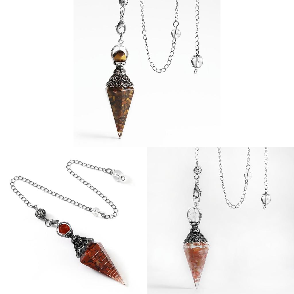 Crystal Amethyst Citrine Resin Pendant With Hexagonal Shape For Fashion Jewelry Accessories