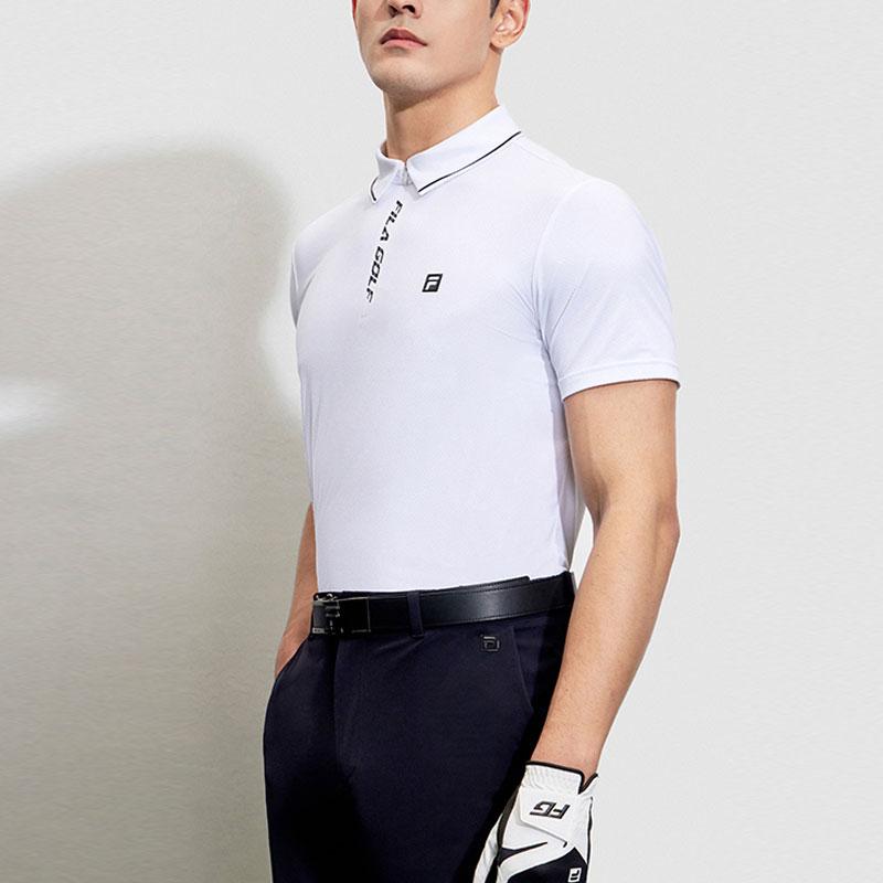 New FILA Polo Shirts Men's Jade White A11M325101F-WT