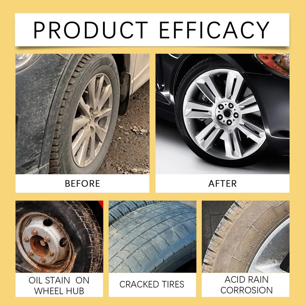 Auto Tire Polishing Paste Tire Rubber Anti-aging Waterproof Anti-fouling Protective Sealant Gloss Hydrophobic Coating Lubricant