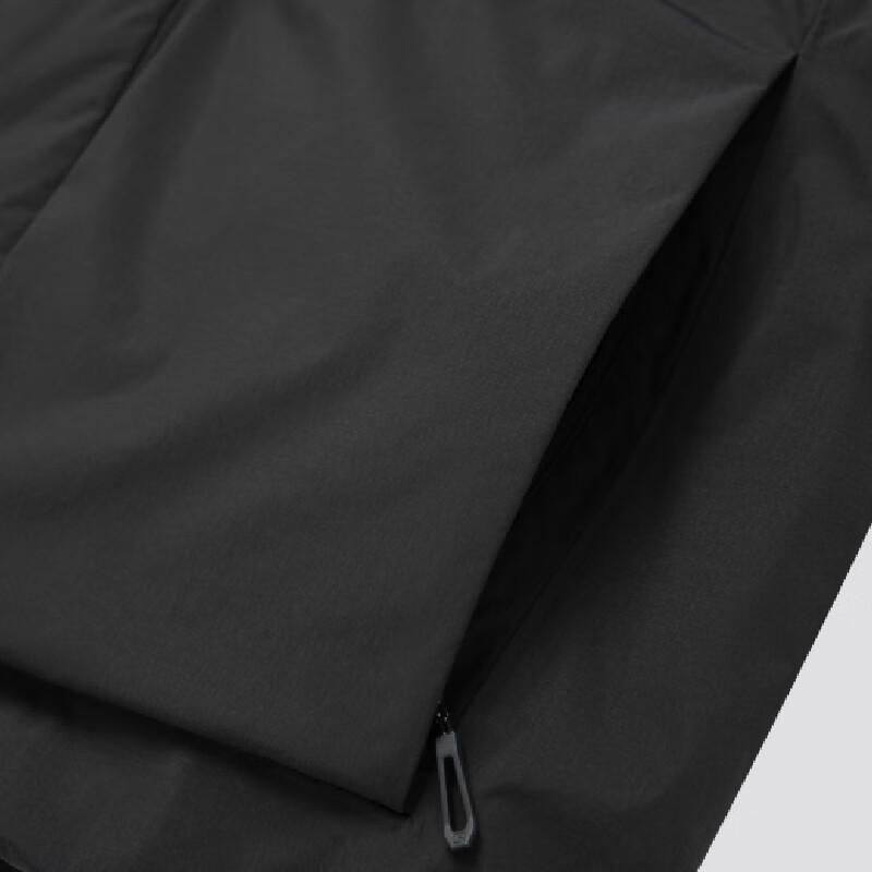 SALOMON Outlife FW24 Outdoor Series WP Down Hooded Water-Resistant Windproof Warm Jacket Unisex Jacket Deep-Black C23740