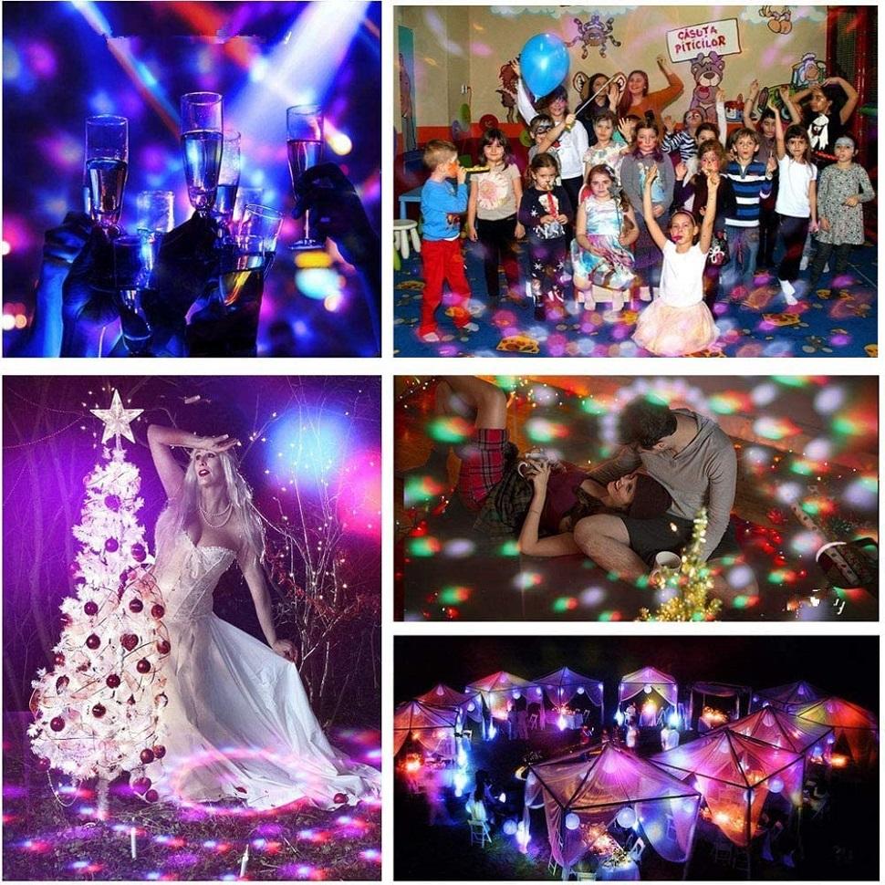 Party Lights Dj Disco Ball Lights Voice Controlled Strobe Stage Colorful Lights Birthday Christmas Party Decoration