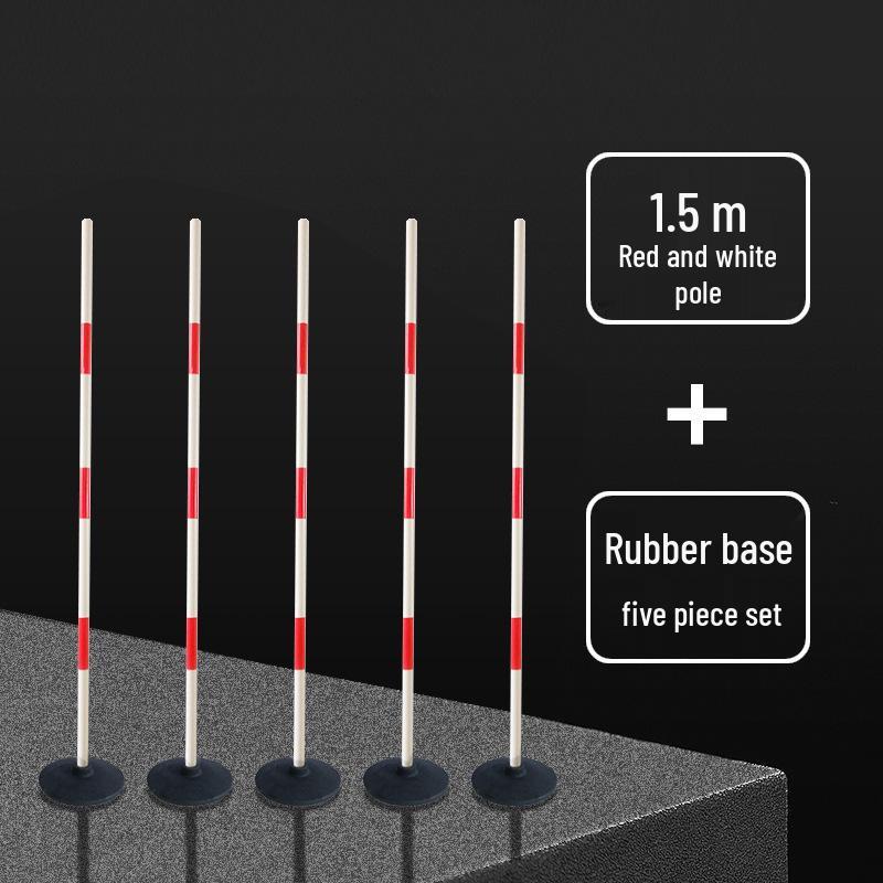Corner Flag & Training Pole: Red/White for Sports & Dribbling Practice