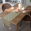 Nordic Simple Geometric Table Flag Fringe Living Room Dining Flag Long Strip Polyester Cotton Jacquard Decorative Tablecloth