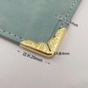 11pcs Notebook Metal-Edge Protection Bronze Decoration and TN Elastic Rubber Band for Protection Diary Accessories