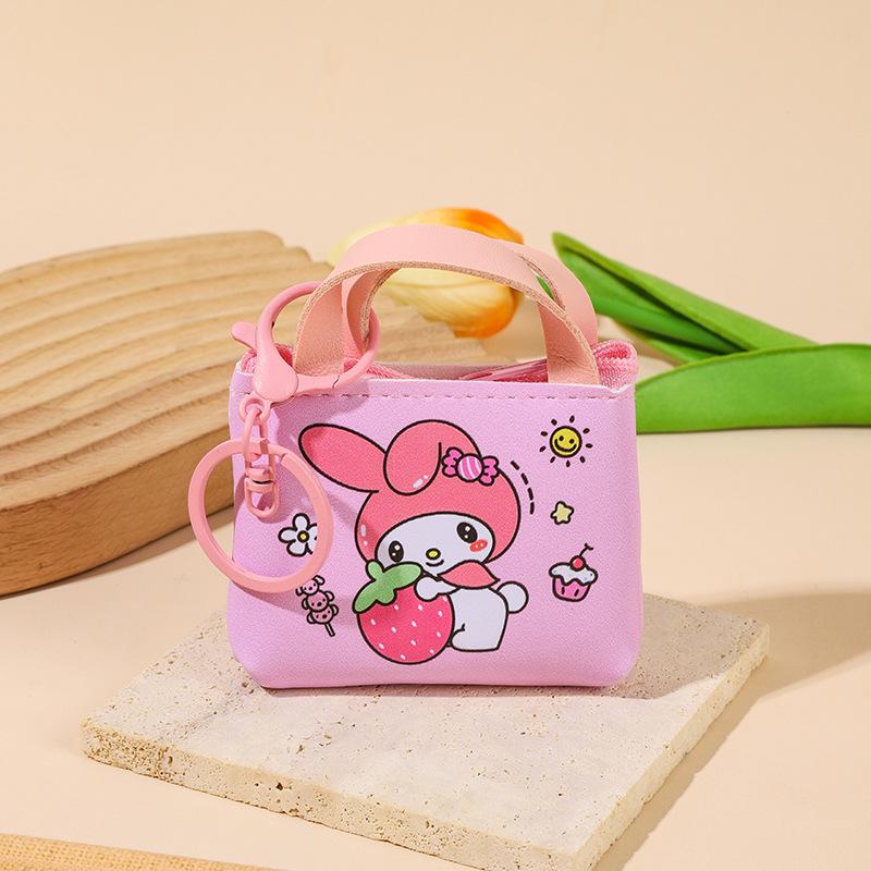 2025 Cute Cartoon Coin Purse Wallet - Small Leather Zipper Pouch for Students, Men & Women