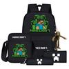 2024 My World Coolie Fear Backpack High School Junior High School Students Elementary School Boys and Girls Trendy Brand School Bag Endgame Person
