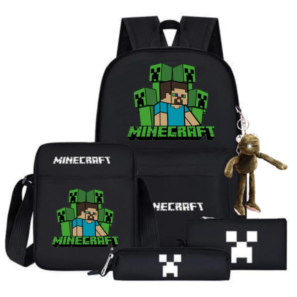 2024 My World Coolie Fear Backpack High School Junior High School Students Elementary School Boys and Girls Trendy Brand School Bag Endgame Person