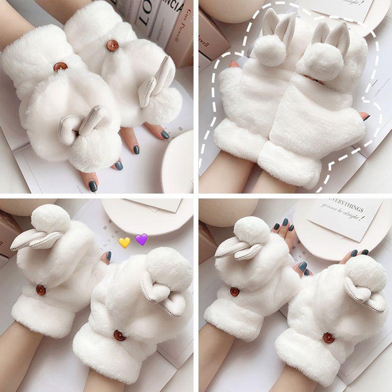 Women's Winter Warm Velvet Cold-proof and Thickening Cycling Gloves