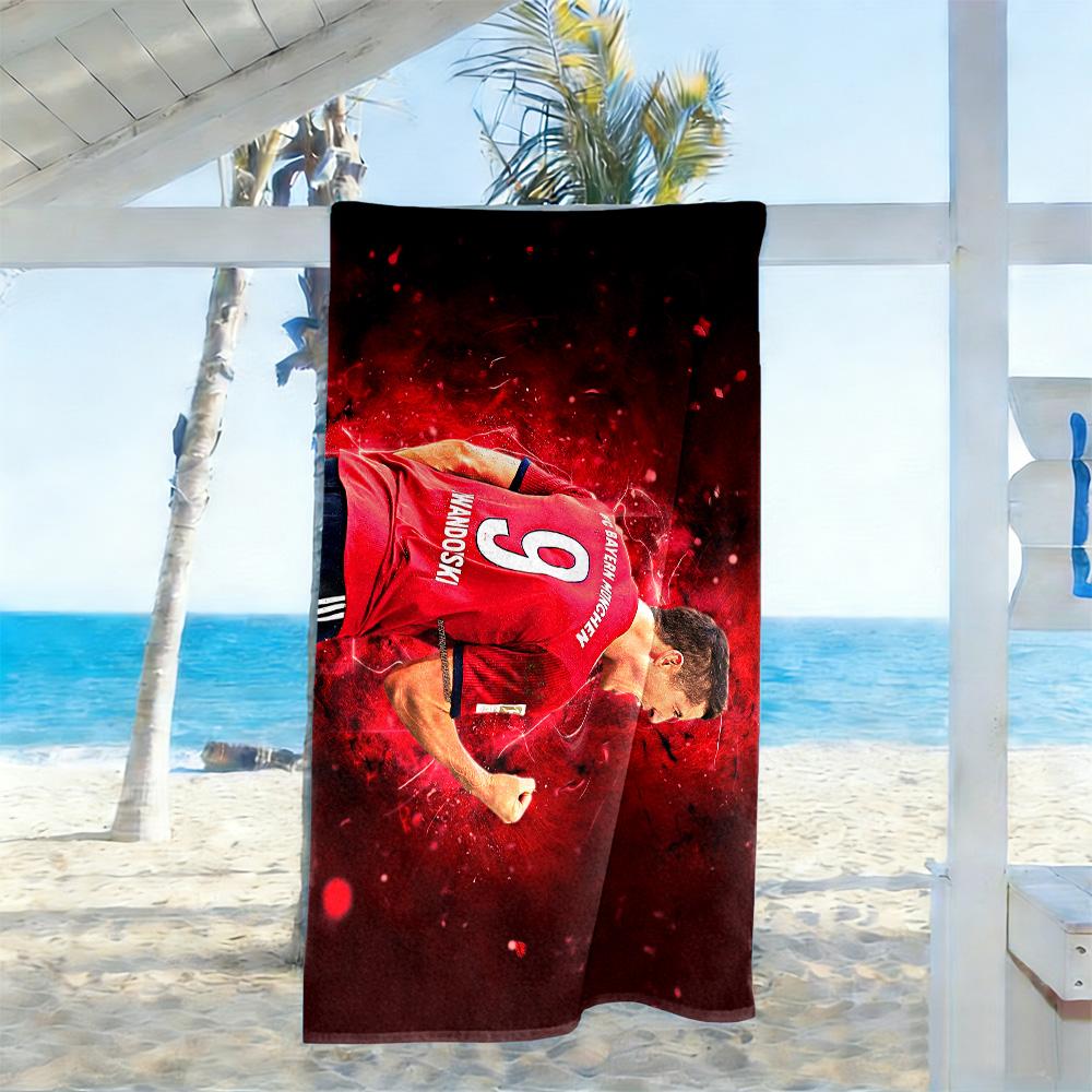Polish Football Celebration Beach Towel High Absorbency & Quick-Dry Comfortable Lightweight