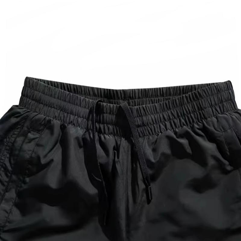 Li Ning Solid Color Rest Fitness Loose Fit Versatile Fleece Lined Windproof Thermal Straight Fit Sports Pants Men's YKMV013-1