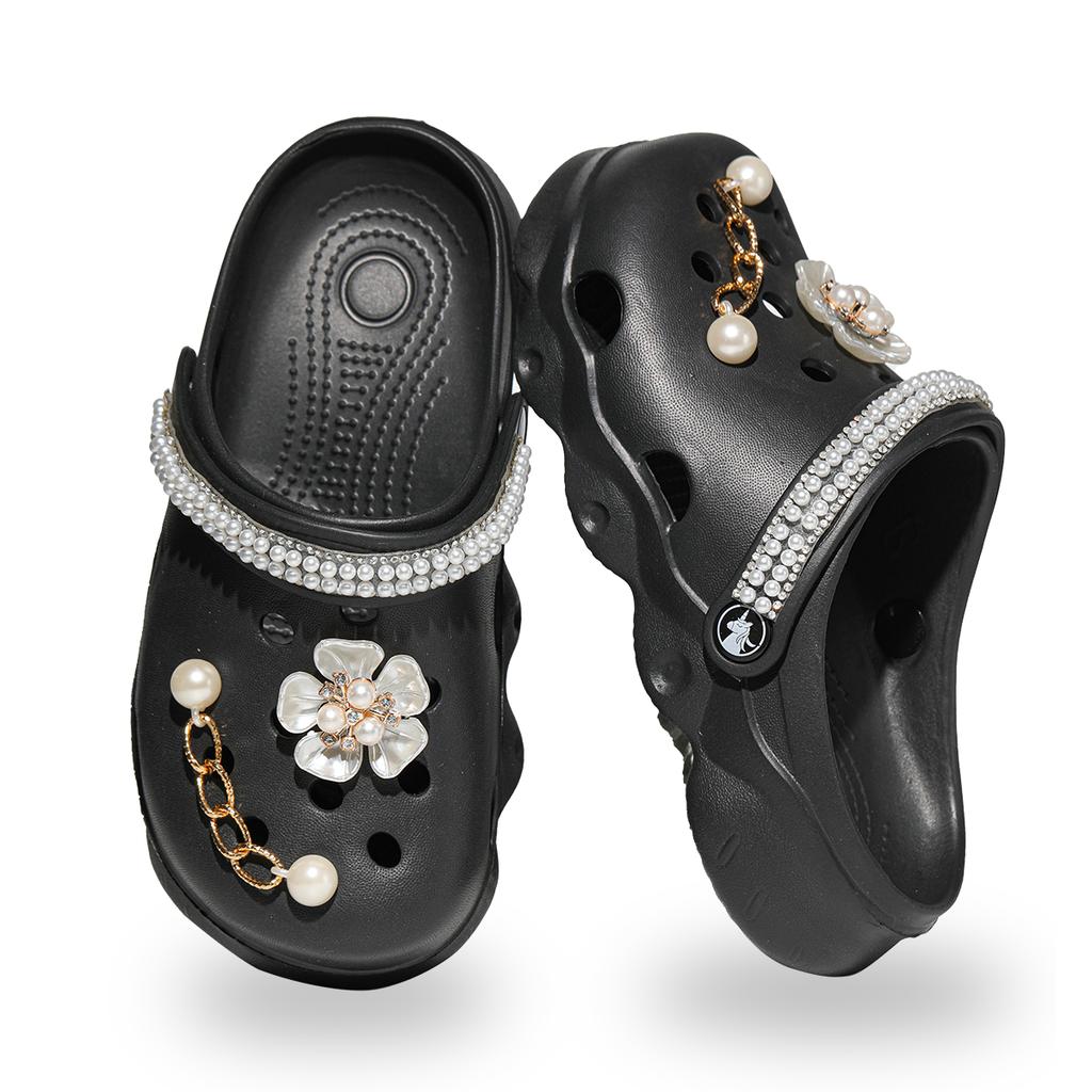 Youth Casual Garden Shoes, Summer New Breathable Outdoor Beach Shoes, Flat Clogs, Light and Durable Without Smelly Feet 1214
