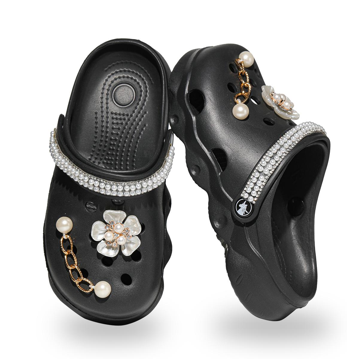 

Youth casual garden shoes, summer new breathable outdoor beach shoes, flat clogs, light and durable without smelly feet 1214 25