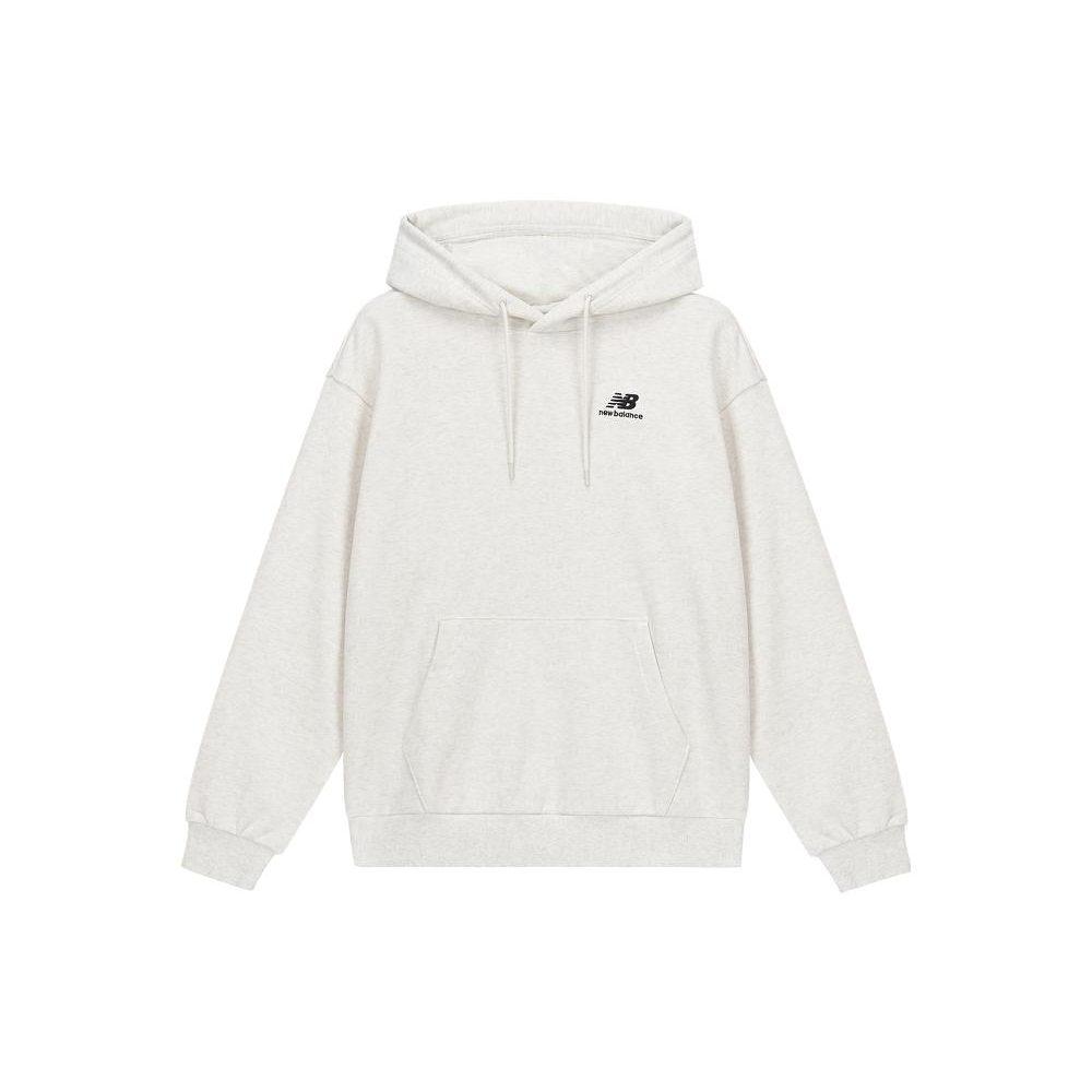 New Balance Sweatshirts Unisex White Hooded Moderate Regular 5CD38831-OA
