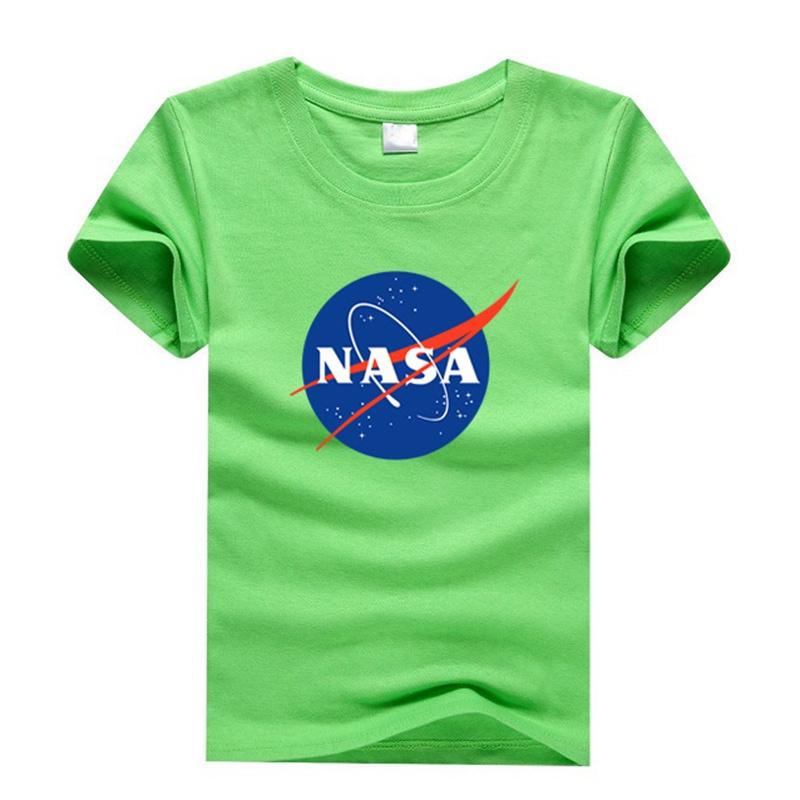 Klasické dětské tričko s motivem astronauta NASA a stylovým kulatým výstřihem