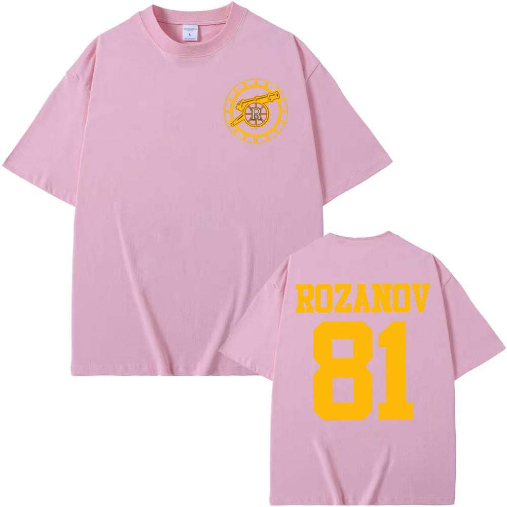 Heated Rivalry Ilya Rozanov 81Boston Raiders T Shirt Men Women Fashion Trend Hip Hop T Shirts Summer Casual Fleece Tshirt Tops