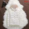 Warm Hooded Women Down Jacket Windproof Parka Coat White Duck Down Casual Autumn Winter