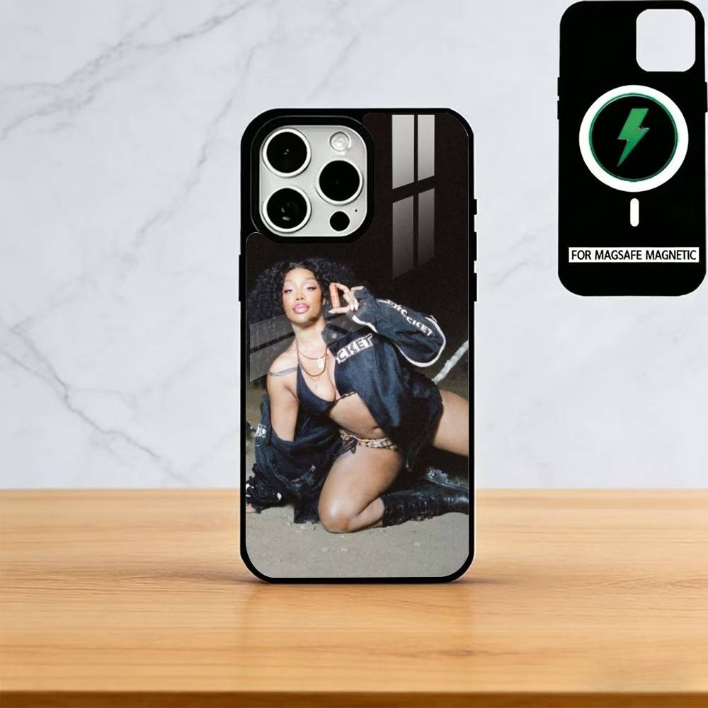 Singer SZA Lana Phone Case For iPhone17,16,15,14,13,12,11 Plus,Pro Magnetic with Magsafe Wireless Charging