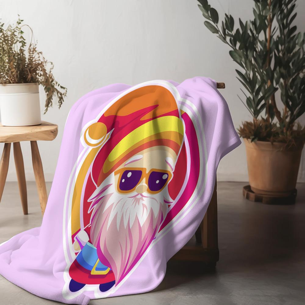 

Cozy Throw Blanket Flannel Soft Warm Fuzzy Decorative Home Bedding Gift Idea for Couch Sofa Room Decor 75x90cm