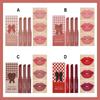 Matte Nude Series Waterproof Lipstick Pen Lipstick Crayon Bow Skew Star Velvet Lipstick Pen 3-pack Gift Box