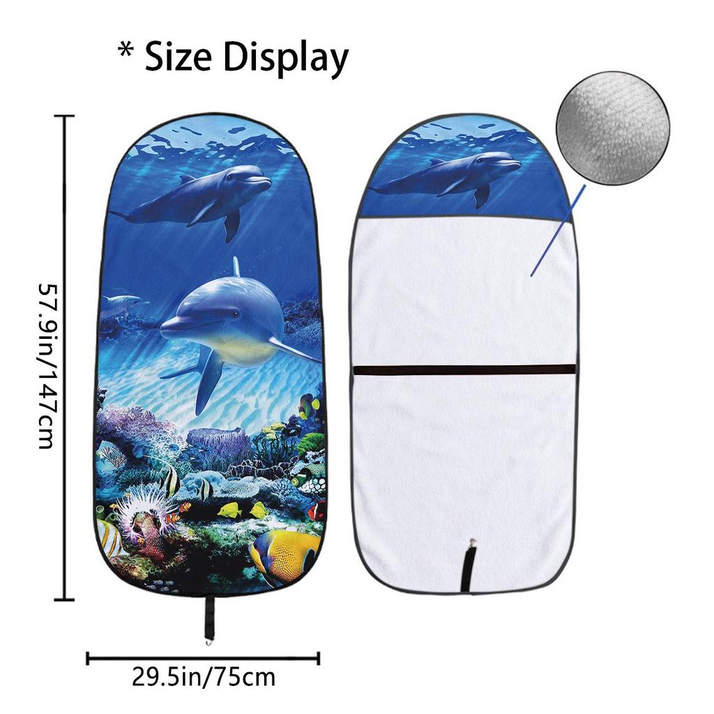 Front Car Seat Towel Cover: All-Season Gym & Workout Protector, Universal Fit.