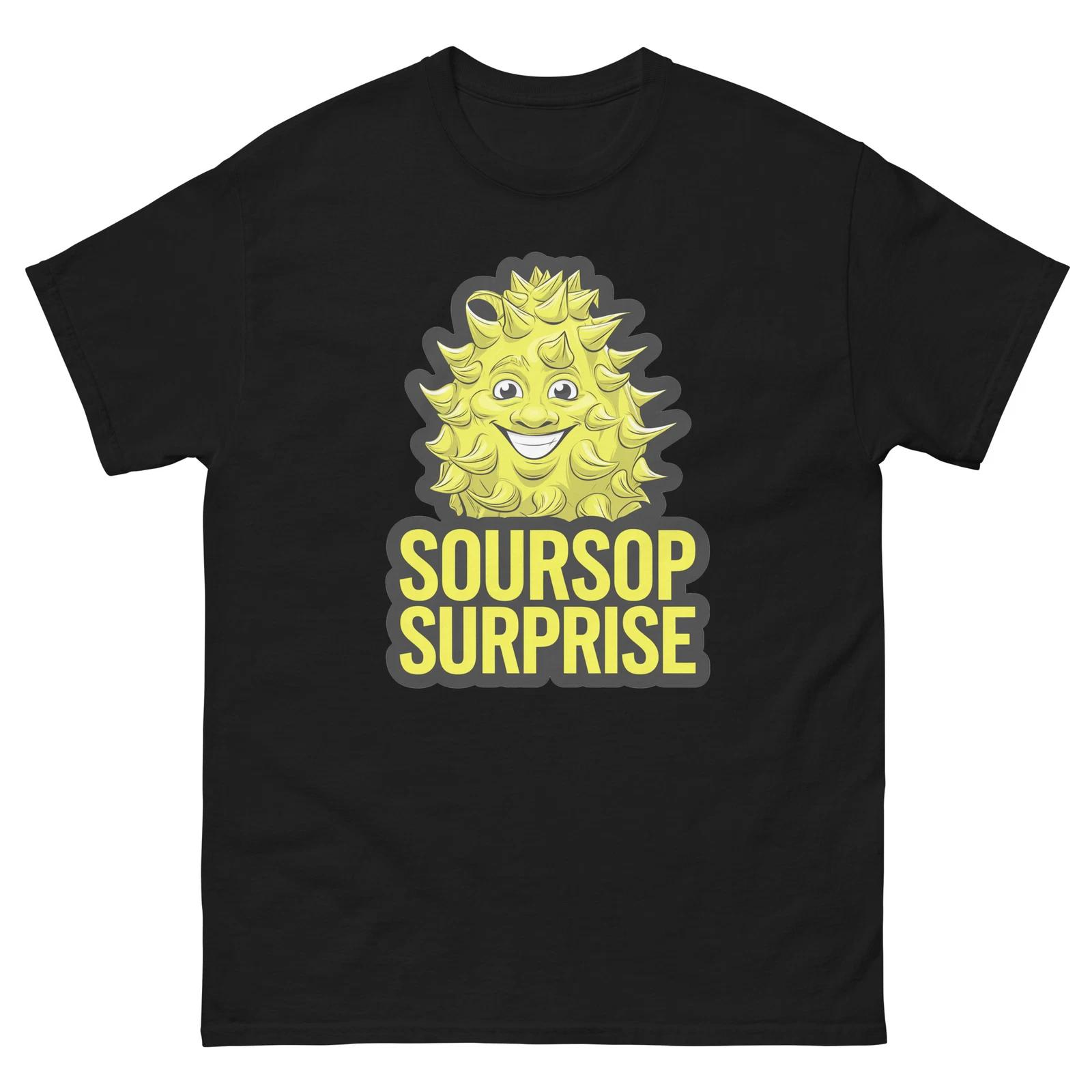 

Soursop Surprise Lover Food Image Cartoon Funny T-Shirt Shirt 4XL