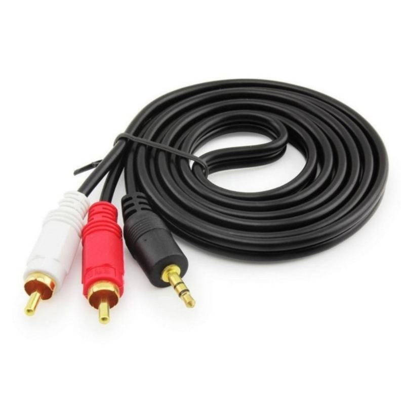 3.5mm to 2RCA Sound Stereo Cable, 3.5mm to 2RCA Male Adapter Sound Cable, Y Splitter Stereo Sound 2RCA Cable, AUXs Cord