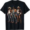 Schwarze Cowboy-Vibes Melanin Schwarze Geschichte Texas Westliches Rodeo T-Shirt(1)