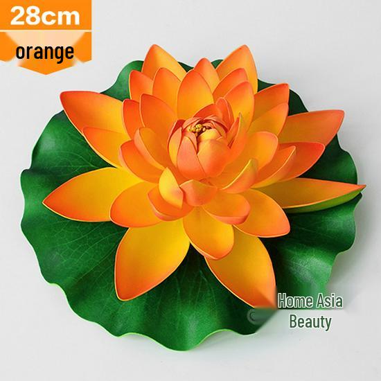 Artificial Lotus Leaf Water Lily for Pond, Fish Tank Decoration, Landscaping, or Buddha Ornaments