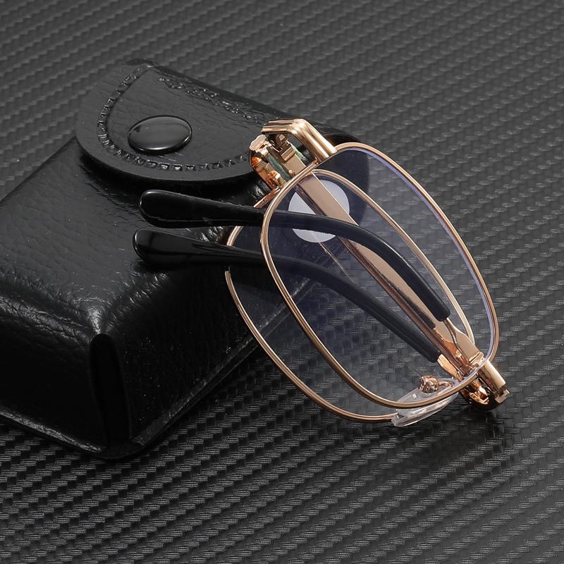 

Folding Anti-Blue Reading Glasses Stall Running Rivers And Lakes Reading Glasses High Definition Anti-Fatigue Men And Women The Same Style 100 degrees with box
