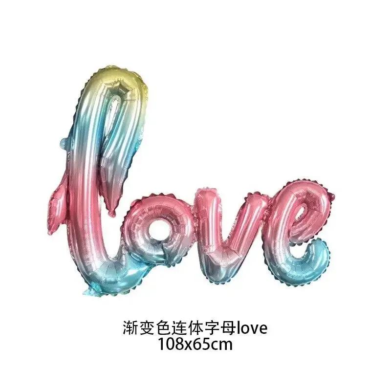 43 Inch Letter LOVE Foil Balloon Anniversary Wedding Valentines Birthday Party Decoration Letters Foil Balloons