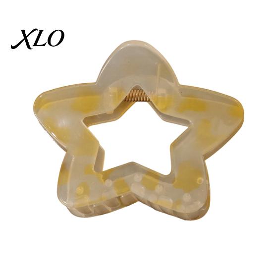 Tägliches Pendeln Haarzubehör Herz-/Sternform-Klammerclips für Damen, Rutschfester Clip Damen Accessoires Styling Und Lässige Outfits Transluzent