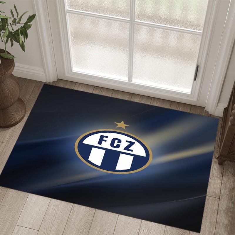 Tappeto in Velluto di Cristallo Design FC Zürich Accogliente Non?Tappeto Stampato Antiscivolo per Camera da Letto Soggiorno Ingresso