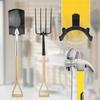 12PCS ABS Utility Hooks Wall Mounted Garage Organizers Heavy Duty Storage Hooks For Gardening Tools Shovels Hammers