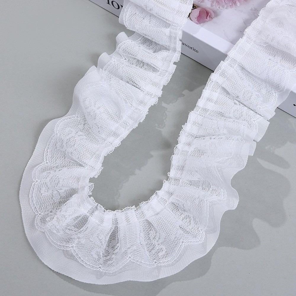 5 Yards Length Lace Fabric Trim Solid Color Wedding Lace Trim DIY Lace Trim Wedding Dress