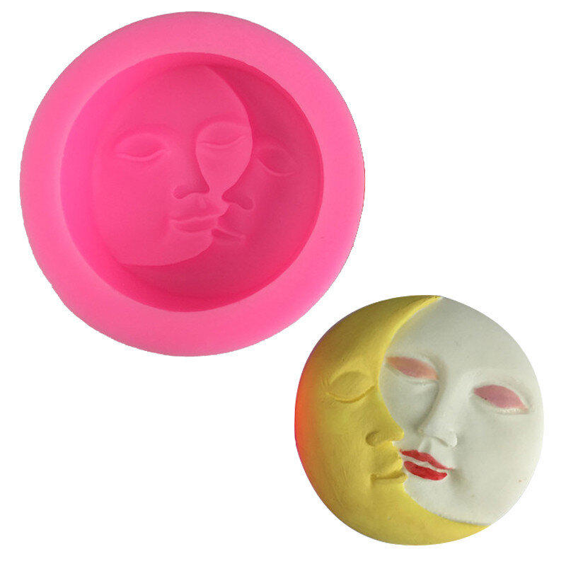 Aromatic Moon Shaped Gypsum Form in New - 2 pcs